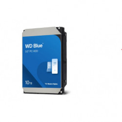 Western Digital WD Blue PC Desktop Hard Drive - 10TB, 3.5', SATA, up to 260MB/s, 7200 RPM, CMR, 512MB, 2Y Warranty