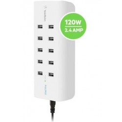 Belkin RockStar™ 10-Port USB Charging Station - White...