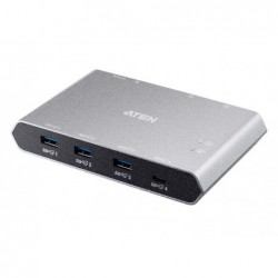 Aten Sharing Switch Gen2 2x4 USB-C, 2x PC, 4x USB 3.2...