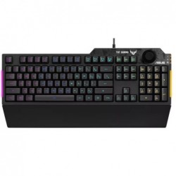 ASUS RA04 TUF GAMING K1 RGB Keyboard, Volume Knob, 19 Key...