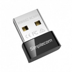 Simplecom NW602 AC600 Dual Band Nano USB WiFi Wireless...
