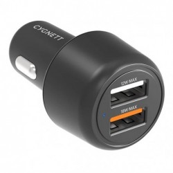 Cygnett CarPower 30W Dual Port Car Charger - Black...