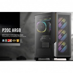 Antec P20C ARGB, ATX, E-ATX, High Airflow, USB-C, Cable...