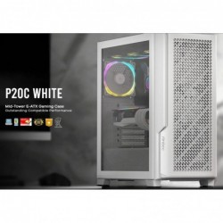 Antec P20C White, ATX, E-ATX, ATX, USB-C, Cable...