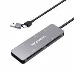 Simplecom CR407 5-Slot SuperSpeed USB 3.0 and USB-C to...