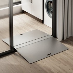 Brateck Two-Sided Aluminum Wheelchair Threshold Ramp,...