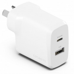 Cygnett PowerPlus 32W Dual Port (20W USB-C   12W USB-A)...