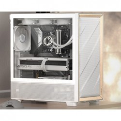 Antec Flux ATX, White Premium Birch Trim, 5x white PWM...