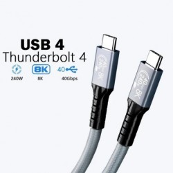 USP BoostUp Thunderbolt 4 USB-C to USB-C Cable (1M) Black...