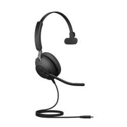 Jabra Evolve2 40 SE Wired USB-C MS Mono Headset, 360°...