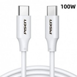 Pisen USB-C to USB-C 100W PD Cable (1M) White - Premium...