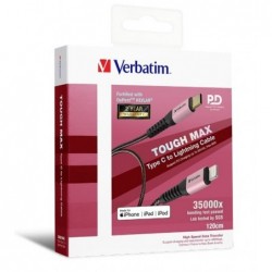 (LS)Verbatim Type C to Lightning Cable with Kevlar 120cm...