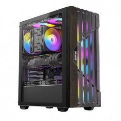 OKINOS Cypress P5 ARGB Oak Wood Trim ATX, 4x120mm ARGB...