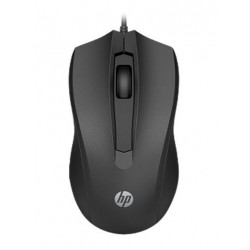 HP Wired Desktop 100 Mouse 1200dpi 3 Buttons Wired USB-A...