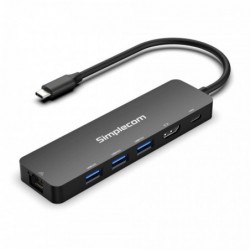 Simplecom CHT560 USB-C SuperSpeed 6-in-1 Multiport...