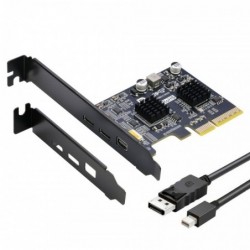 Simplecom EC365 PCIe x4 to 2-Port USB 3.2 Gen II Type-C...