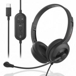 Verbatim ClaritySound Headset With USB-C Clear Sound,...
