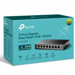 TP-Link TL-SG108PE 8-Port Gigabit Easy Smart Switch with...