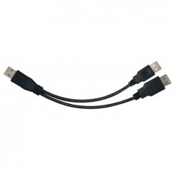 Astrotek USB 2.0 Y Splitter Cable 30cm - Type A Male to...