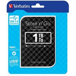 Verbatim 1TB 2.5' USB 3.0 Black Store'n'Go HDD Grid...