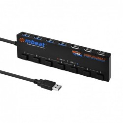 mbeat® 7-Port USB 3.0 & USB 2.0 Powered Hub Manager with...