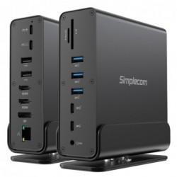 Simplecom CHT815 15-in-1 USB-C 4K Triple Display MST...