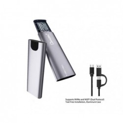 Oxhorn USB C 3.2 Gen 2 M.2 Enclosure NVMe NGFF (Dual...