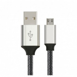 Astrotek 1m Micro USB Data Sync Charger Cable Cord Silver...