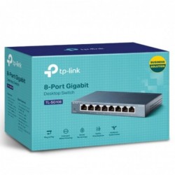 TP-Link TL-SG108 8-Port Gigabit Desktop Switch Steel Case...