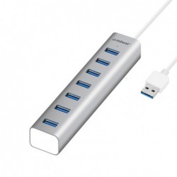mbeat® 7-Port USB 3.0 Powered Hub - USB 2.0/1.1/Aluminium...