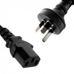 8Ware AU Power Cable 2m - Male Wall 240v PC to Female...